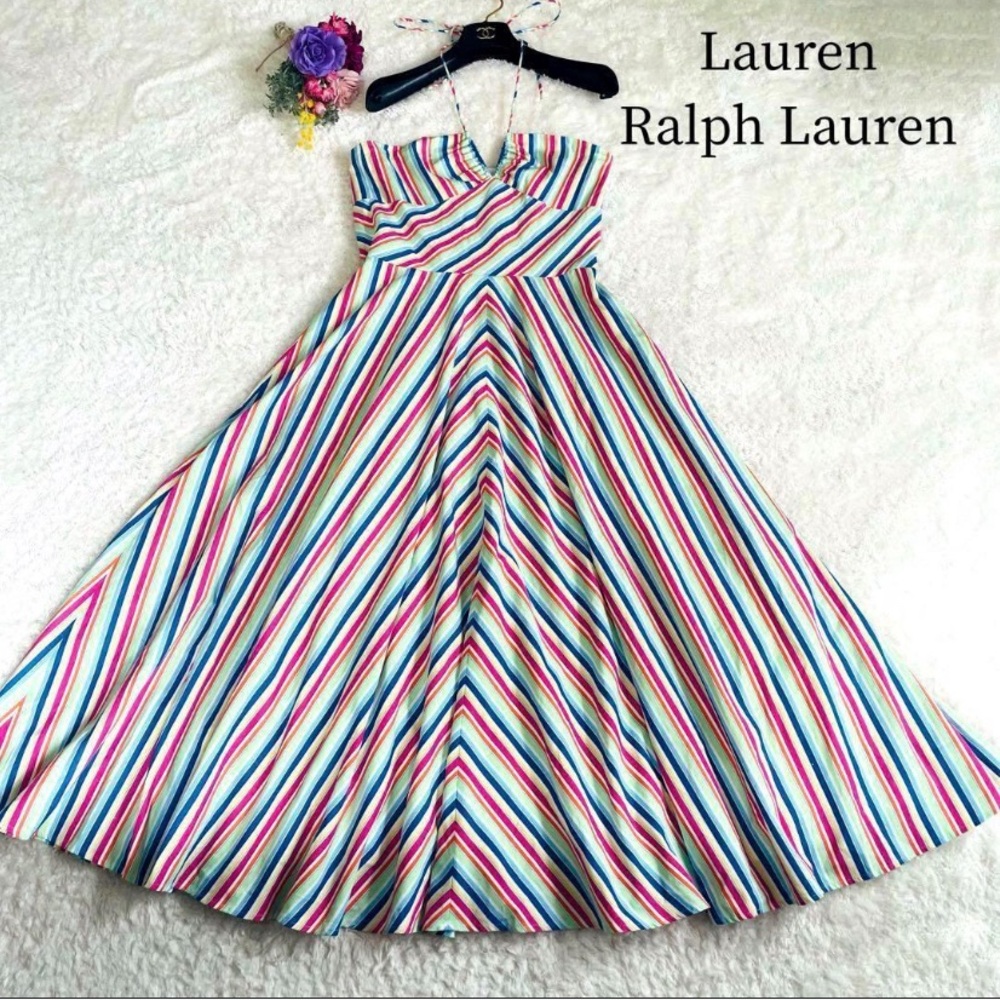 NWT Ralph Lauren Vibrant Striped Dress